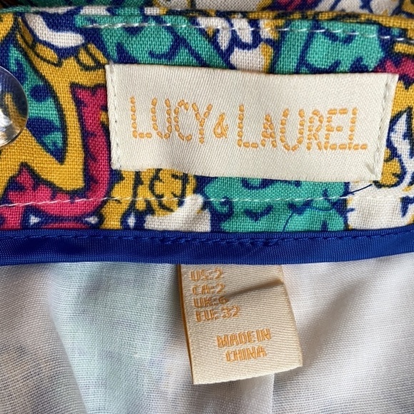 Lucy & Laurel Skirt Linen Size 2 NWT - Picture 4 of 8